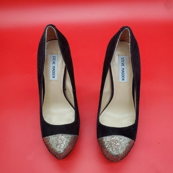 Steve Madden P Kavit Heels Women's 7.5M Black Shoes - Picture 3 of 16